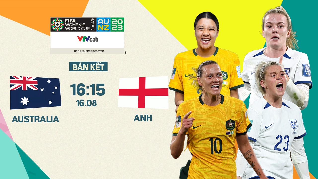 Link xem trực tiếp bóng đá Australia và Anh (bán kết World Cup nữ 2023)

